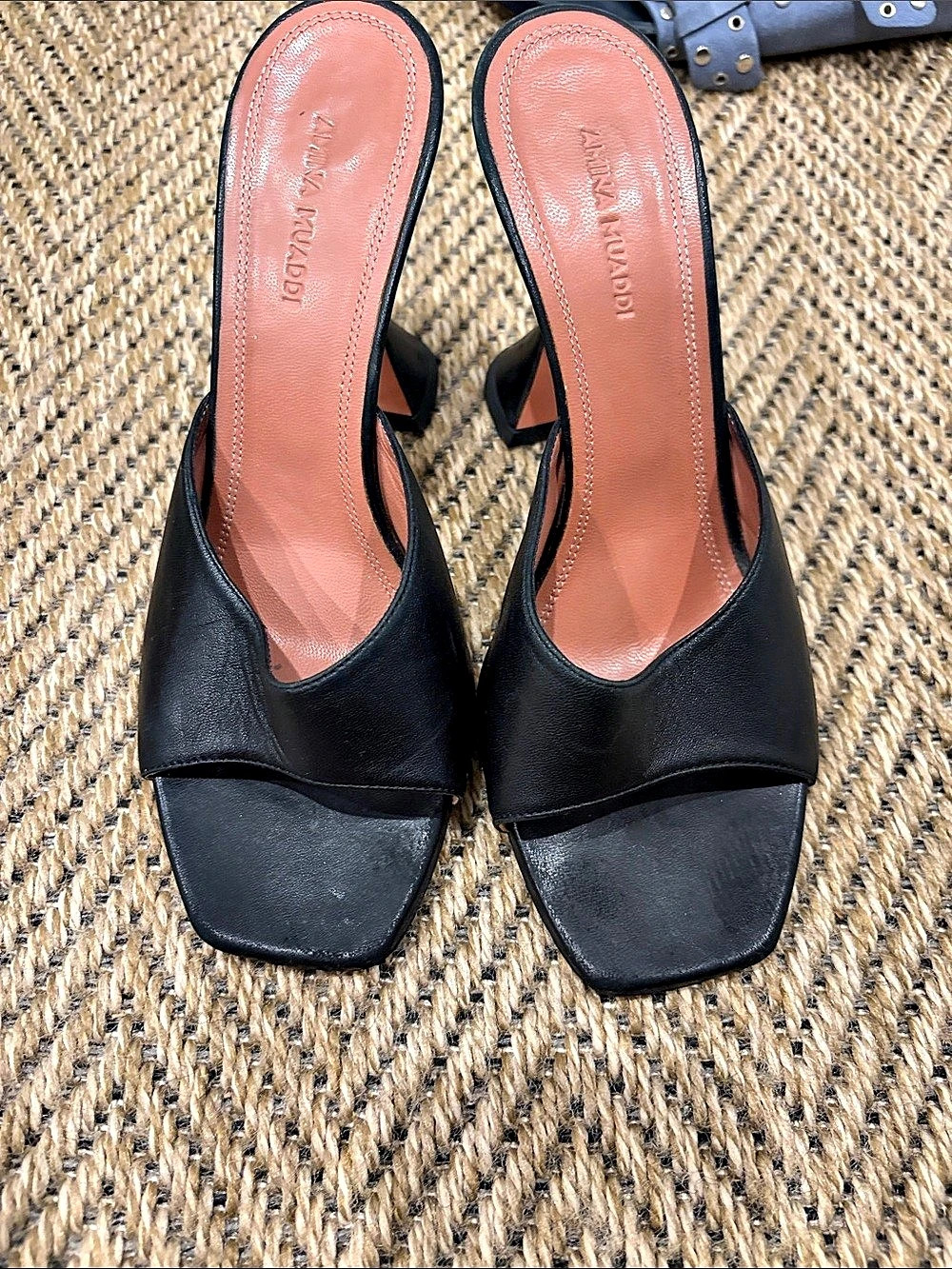 Amina muaddi lupita Heeled Mules in Black